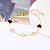 Heart Shell Charm Bracelet for Women Girls