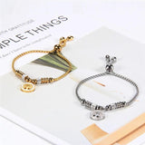 Vintage Silver Charm Bracelet with Tree of life Pendant Crystal Ball