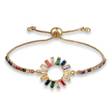 Stereo Bracelet for Women Colorful CZ Charm Bracelets Chain