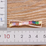 Stereo Bracelet for Women Colorful CZ Charm Bracelets Chain