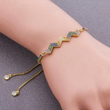 Stereo Bracelet for Women Colorful CZ Charm Bracelets Chain