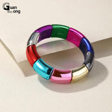 Vintage Resin Bracelets for Women Stretch Beaded Charm Bracelet Jewelry
