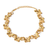 Youthway Stainless Steel Butterfly Chain Bracelet 18K Plated Charm Women Jewelry