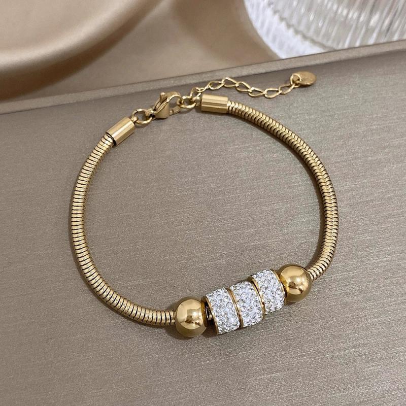 316L Stainless Steel Chain Bracelet for Women Charm Wrist Jewelry