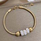 316L Stainless Steel Chain Bracelet for Women Charm Wrist Jewelry