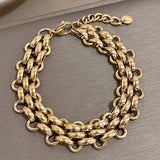 316L Stainless Steel Chain Bracelet for Women Charm Wrist Jewelry