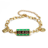 Evil Eye Copper Bead Bracelet - Boho Jewelry Gift