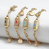 Evil Eye Copper Bead Bracelet - Boho Jewelry Gift