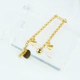 Heart Jingle Bell Charm Bracelet for Baby Kids Women