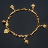 Heart Jingle Bell Charm Bracelet for Baby Kids Women