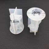 1PCS Crystal Epoxy Resin Molds 3D French Bulldog Silicone UV Resin Mould