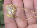 Micro Pave CZ Teddy Bear Charm Bracelet for Women
