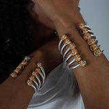 Adjustable Multicolor Zircon Charm Bracelet Hand Chain Jewelry