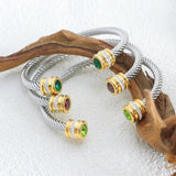 Adjustable Multicolor Zircon Charm Bracelet Hand Chain Jewelry