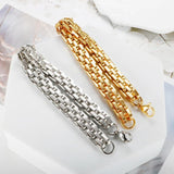 Dubai Cuban Thick Stainless Steel Chain Bracelet Watch Band 18K PVD Plated