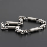 316L Stainless Steel Men's Charm Link Chain Bracelet Jewelry 2016