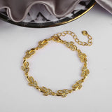 INS Hot Selling CZ Clover Bracelet Geometric Adjustable Charming Women Jewelry