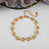 INS Hot Selling CZ Clover Bracelet Geometric Adjustable Charming Women Jewelry