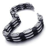 Square Stainless Steel Bracelet Charm Unisex Handsome Bracelet