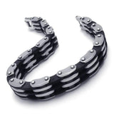 Square Stainless Steel Bracelet Charm Unisex Handsome Bracelet