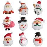 Christmas Snap Buttons Jewelry Mixed 10pcs 18mm Santa Claus Charms Snap Bracelet
