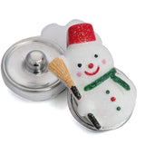 Christmas Snap Buttons Jewelry Mixed 10pcs 18mm Santa Claus Charms Snap Bracelet