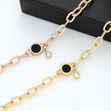 Punk Style Roman Numerals Stainless Steel Bracelet for Women