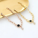 Punk Style Roman Numerals Stainless Steel Bracelet for Women