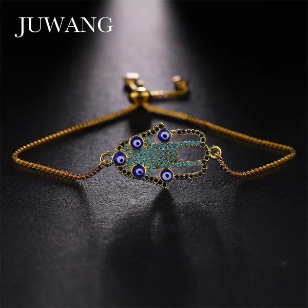 CZ Evil Eye Hamsa Hand Bracelets for Women