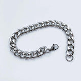 Men's Stainless Steel Cuba Link Chain Bracelet Hip Hop Rock Jewelry