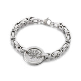 Stainless Steel Tree Of Life Chain Charm Bracelet for Women