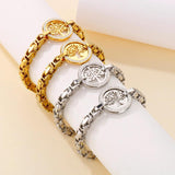 Stainless Steel Tree Of Life Chain Charm Bracelet for Women