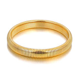 Elastic Stainless Steel Bracelet Bangle Plated Charm Jewelry