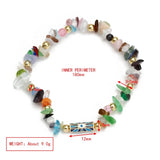 Irregular Crushed Stone Copper Bead Bracelet For Women Girls Boho Jewelry