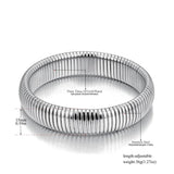 Waterproof Stainless Steel Metal Bangle Bracelet for Women BB23130