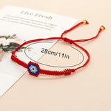 Eye Bracelet Woven Beaded Charm Bangle For Couple