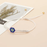 Eye Bracelet Woven Beaded Charm Bangle For Couple