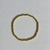 18K Plated Beaded Bracelets for Women Charm Link Chain Statement Bracelets