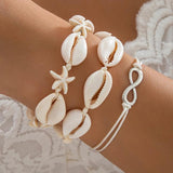Boho Starfish Rope Chain Bracelet Women Bridal Beach Jewelry
