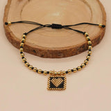 Boho Love Heart Charm Bracelet for Girls