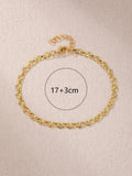 Copper Plated 18K Love String Couple Bracelet Charms