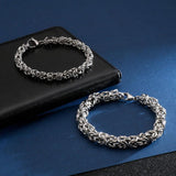 Fongten Steel Chain Bracelet Men Charm Armband Bangle Male Jewelry