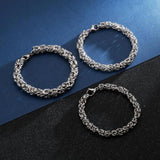 Fongten Steel Chain Bracelet Men Charm Armband Bangle Male Jewelry