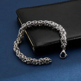 Fongten Steel Chain Bracelet Men Charm Armband Bangle Male Jewelry