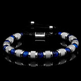 Micro Pave CZ Royal Charm Bracelets Stainless Steel Bangles