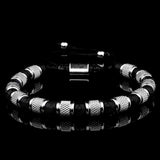 Micro Pave CZ Royal Charm Bracelets Stainless Steel Bangles