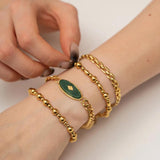 Uworld Stainless Steel Adjustable Charm Bracelet Bangle Statement Jewelry