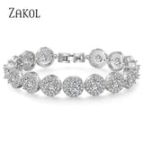 Geometric CZ Tennis Bracelet for Women BP2271