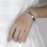 F19D Sweet Girls Stainless Steel Bracelet Punk Italian Bangles Bracelet