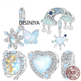925 Silver Moon & Star Charms for Bracelet Bangle BSC776